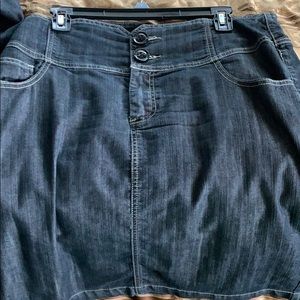 Blue Jean Skirt Suit